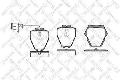 763 012B-SX STELLOX Комплект тормозных колодок, дисковый тормоз 763 012B-SX STELLOX Комплект тормозных колодок, дисковый тормоз